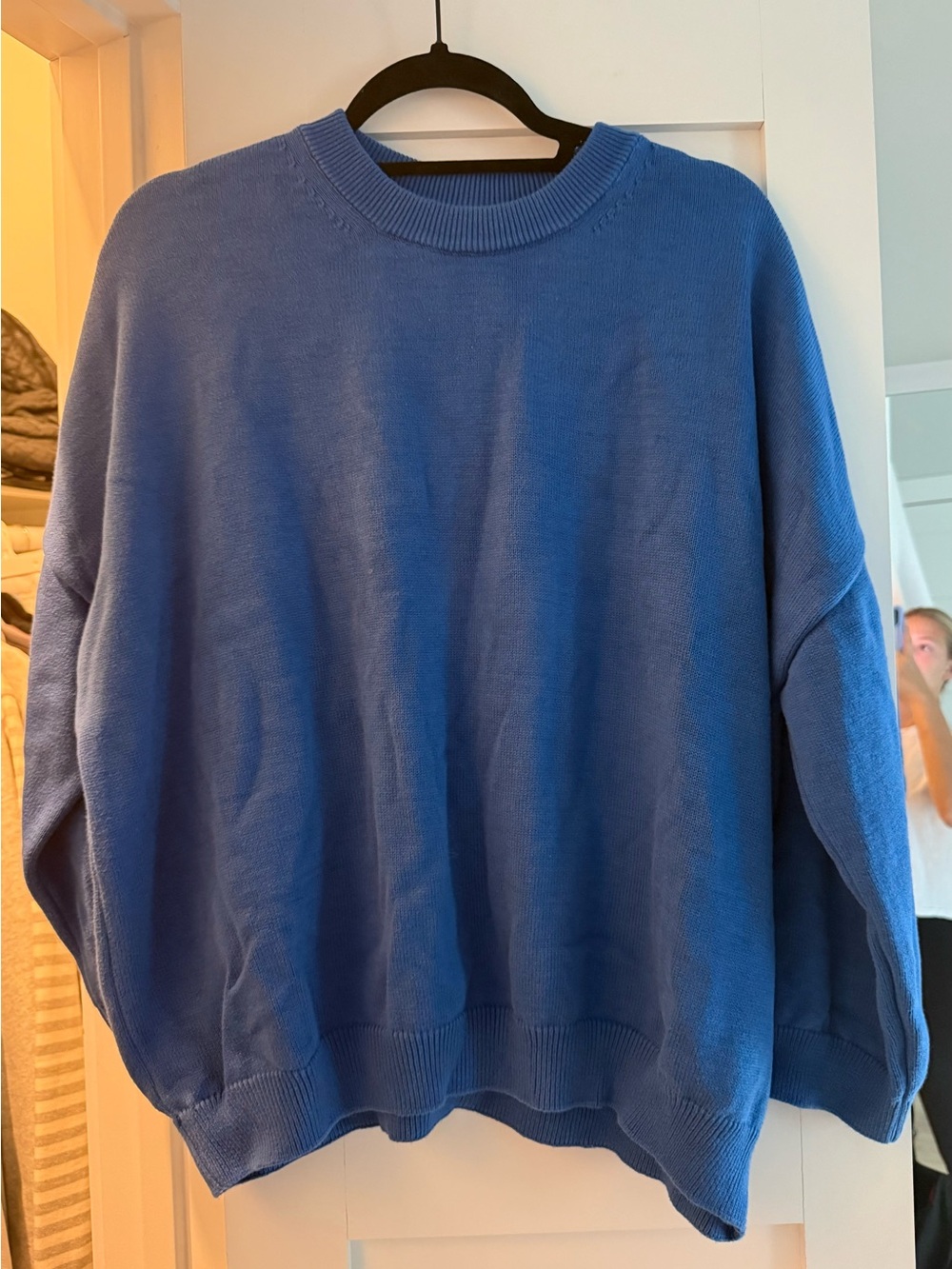 Rita Row Classic Crewneck Sweater in Royal Blue